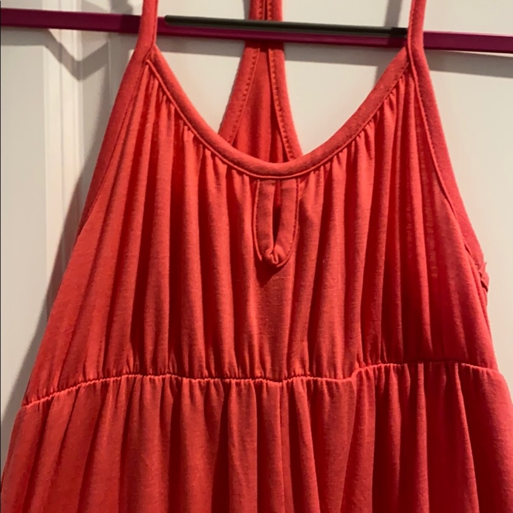 Key hole color block maxi